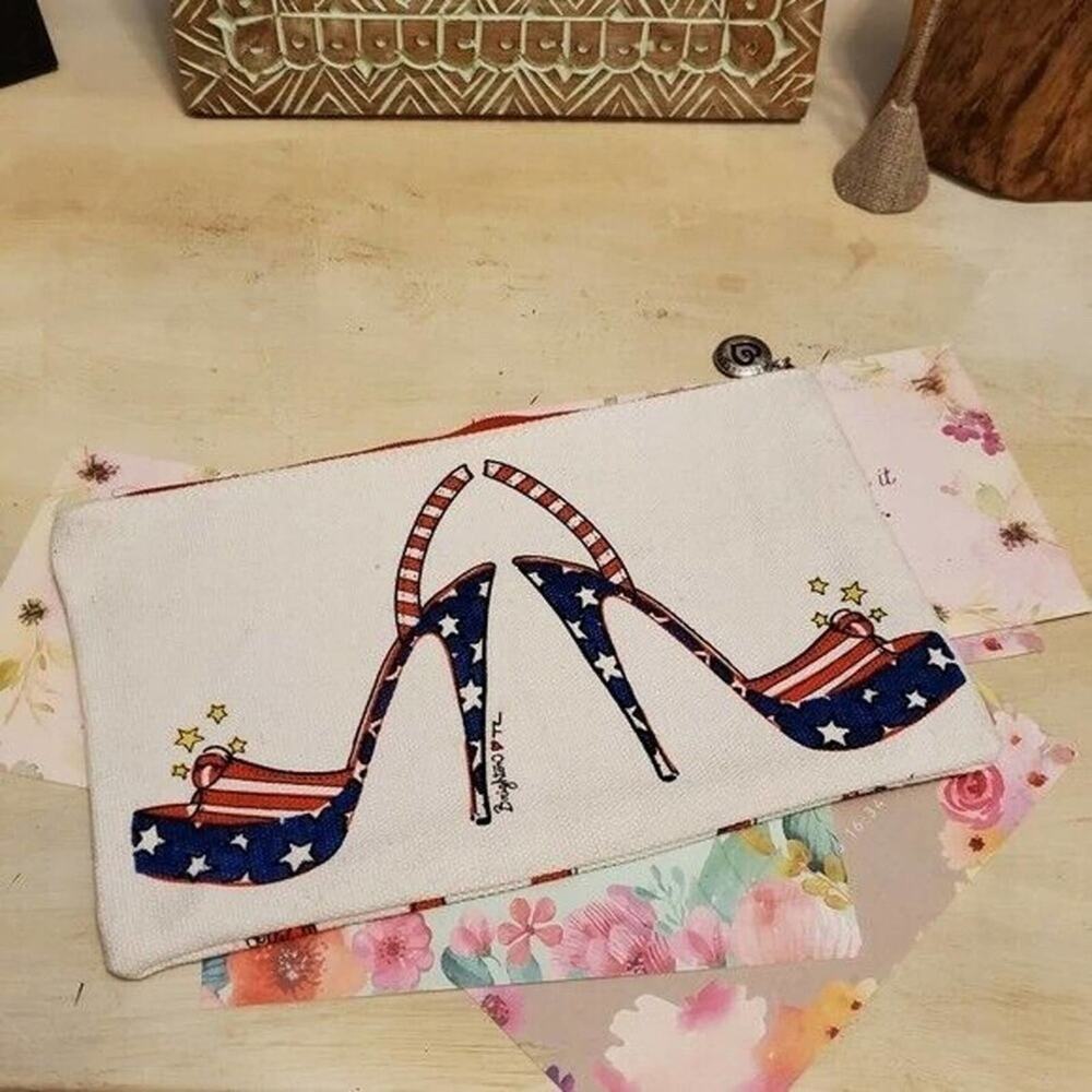 Brighton American women shoes cosmetic Jewlery bag - Picture 2 of 5